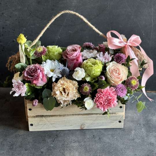 Caja de FLores Vintage para regalo